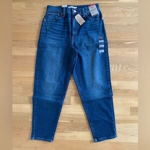 Levi Blue  High Waist Mom Jeans